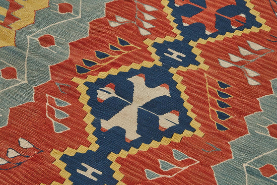 4x6 Handwoven Turkish Wool Kilim Rug - 50364