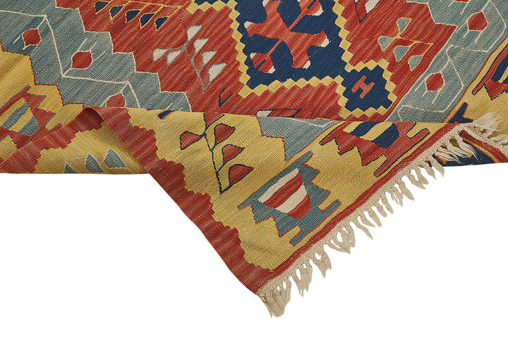 4x6 Handwoven Turkish Wool Kilim Rug - 50364