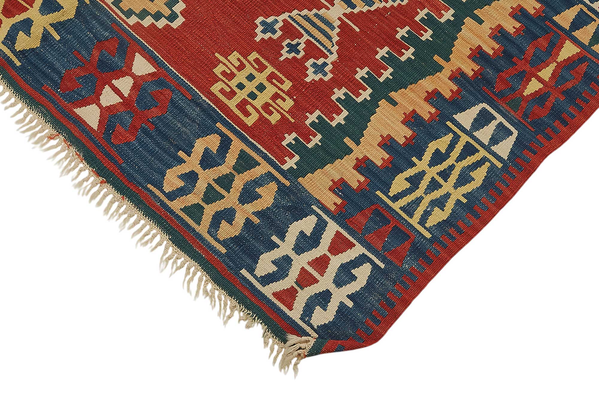 4x5 Handwoven Turkish Wool Kilim Rug - 50365