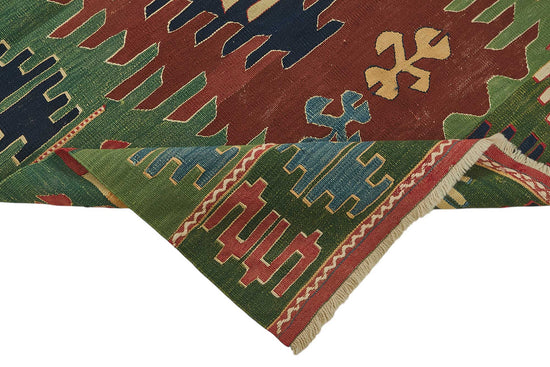 4x6 Handwoven Turkish Wool Kilim Rug - 50366