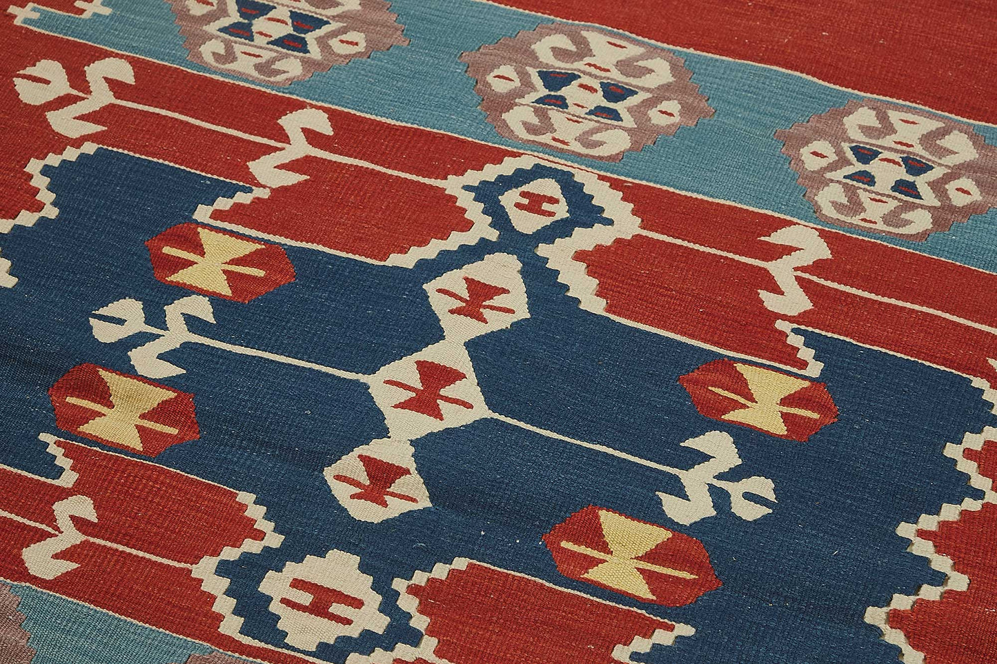 4x6 Handwoven Turkish Wool Kilim Rug - 50368
