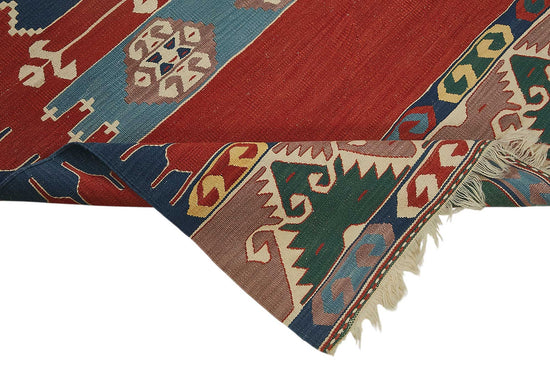 4x6 Handwoven Turkish Wool Kilim Rug - 50368