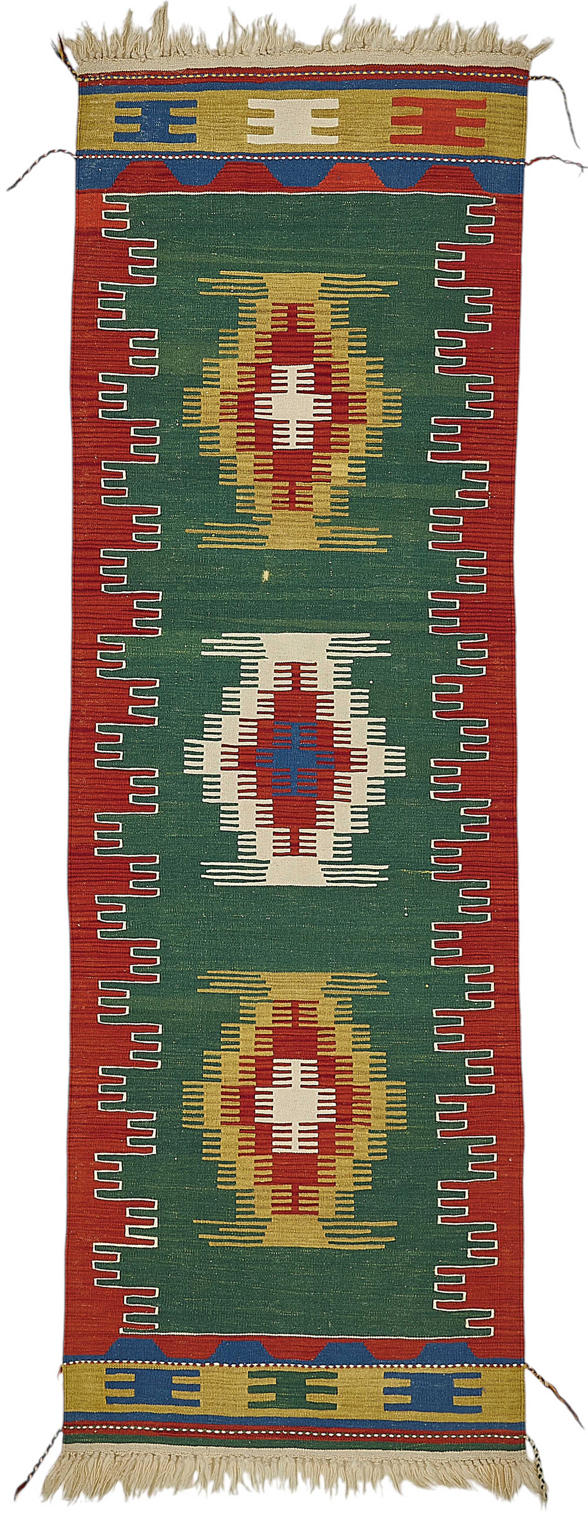 3x8 Handwoven Turkish Wool Kilim Rug - 50371
