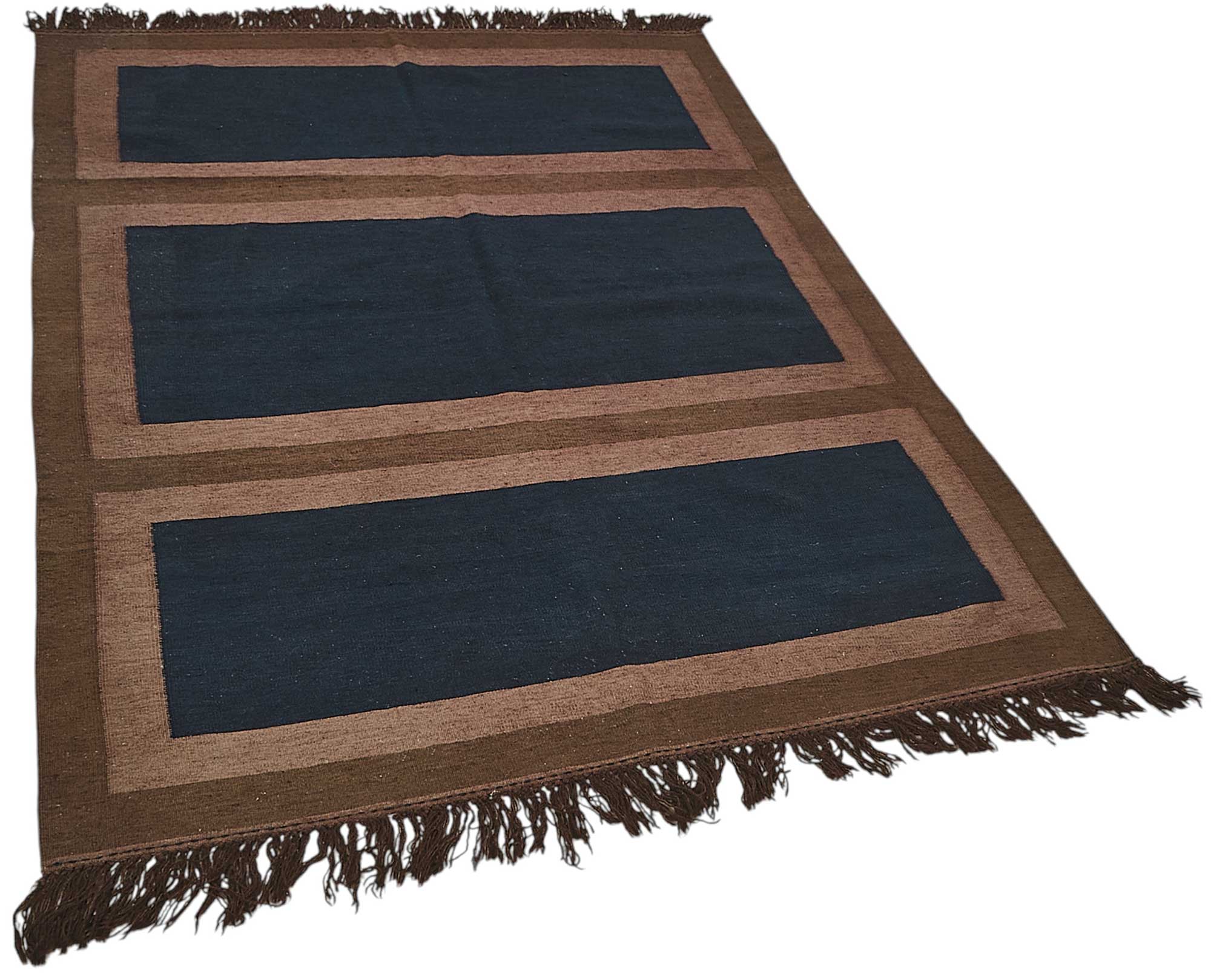 5x6 Handwoven Turkish Wool Kilim Rug - 50373