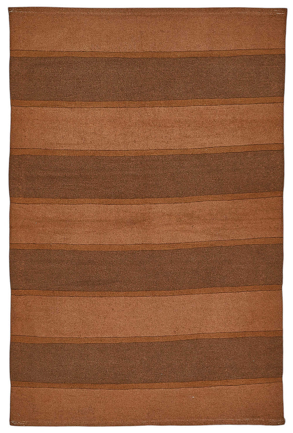 4x6 Handwoven Turkish Wool Kilim Rug - 50374