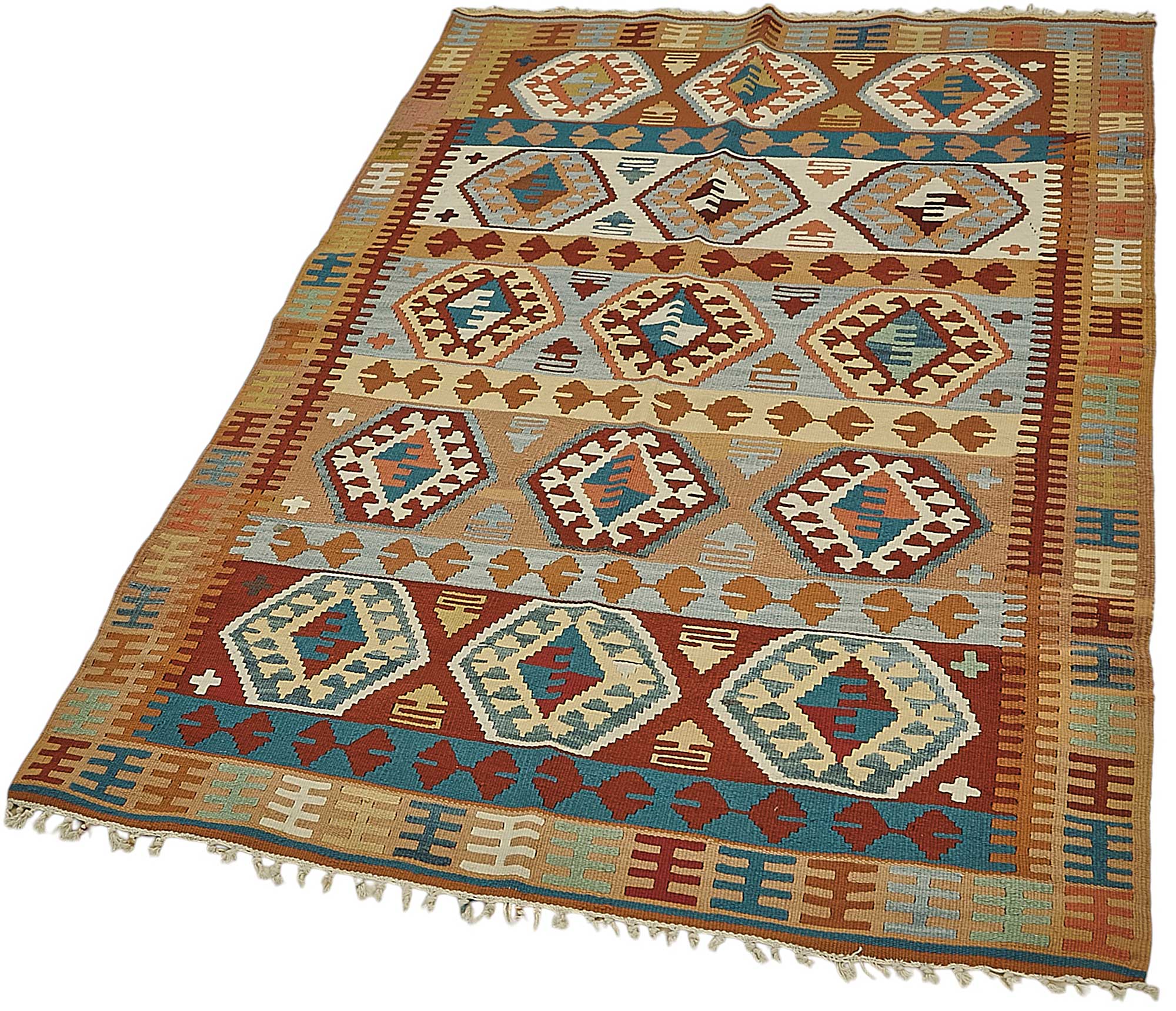 3x5 Handwoven Turkish Wool Kilim Rug - 50375