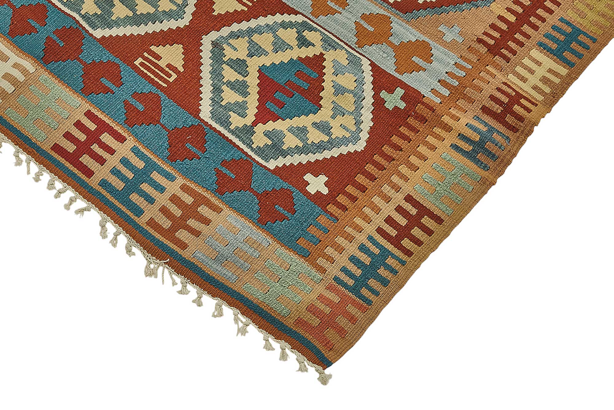 3x5 Handwoven Turkish Wool Kilim Rug - 50375