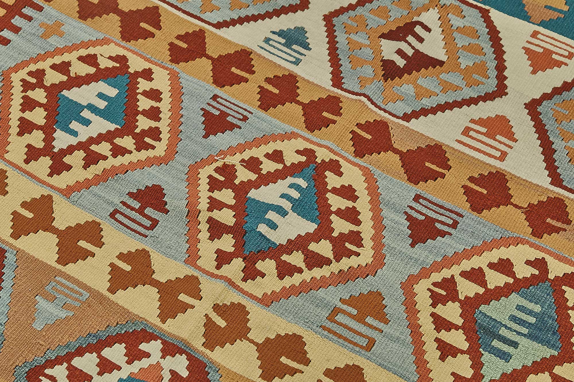 3x5 Handwoven Turkish Wool Kilim Rug - 50375