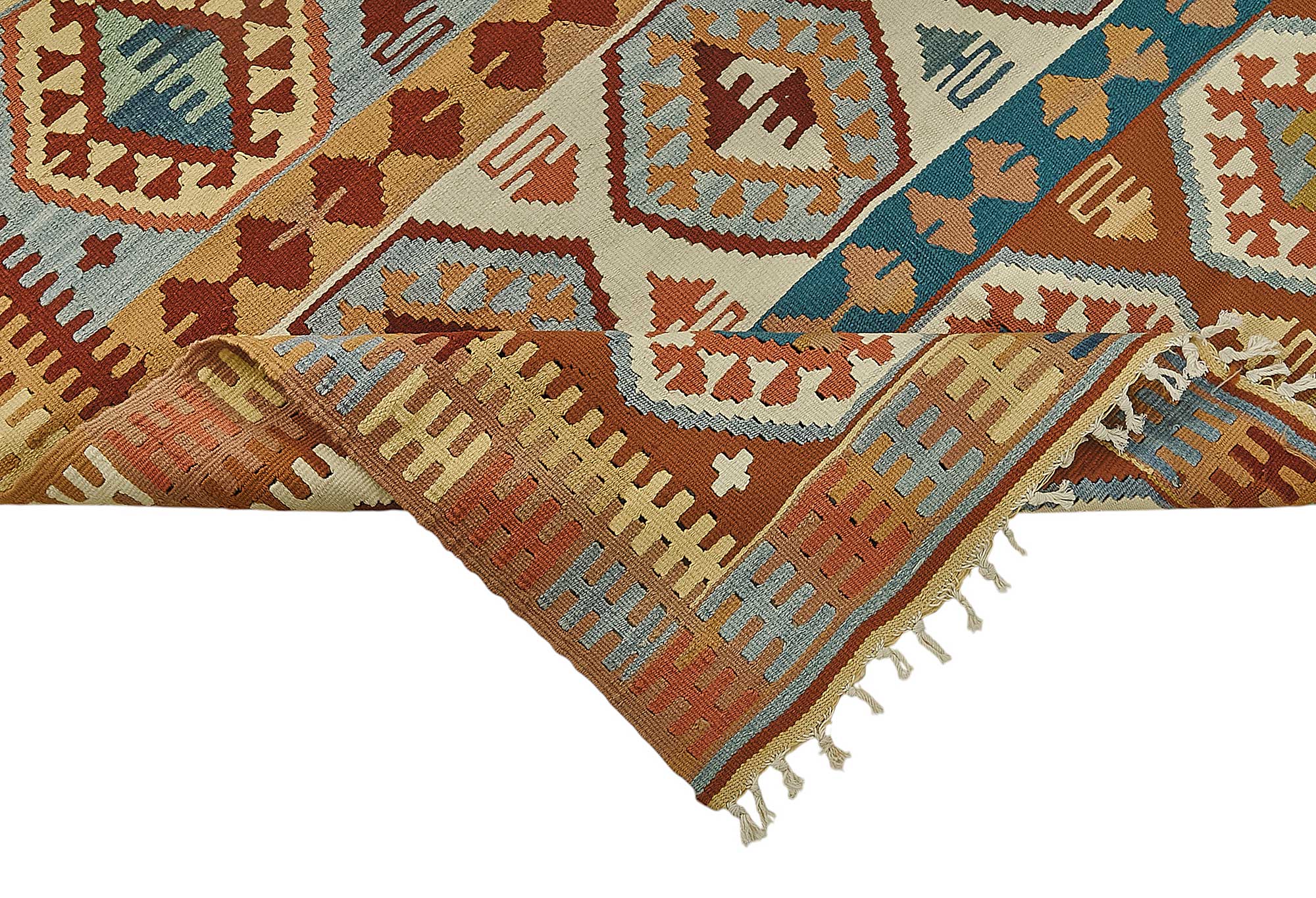 3x5 Handwoven Turkish Wool Kilim Rug - 50375