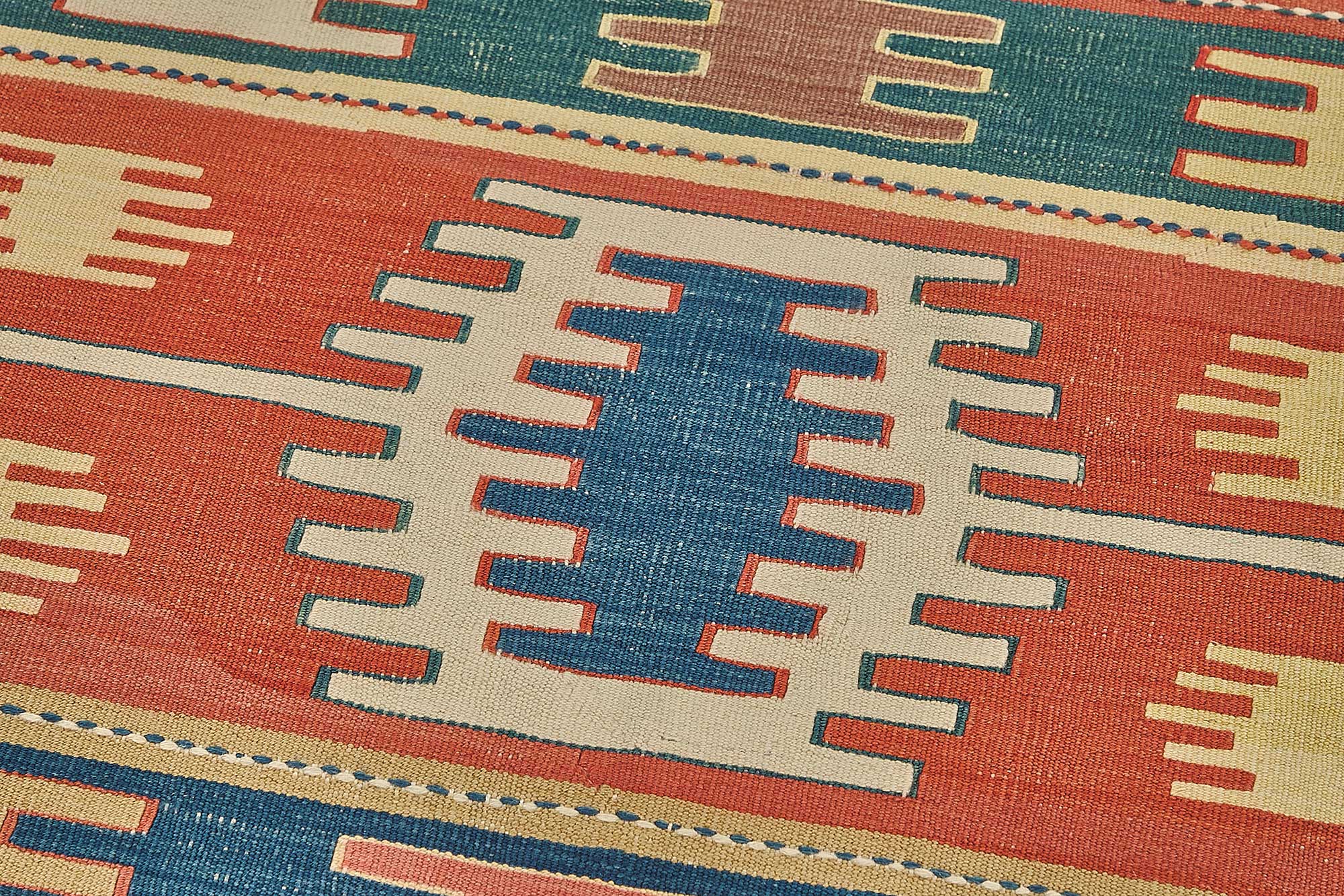 3x10 Handwoven Turkish Wool Kilim Rug - 50376