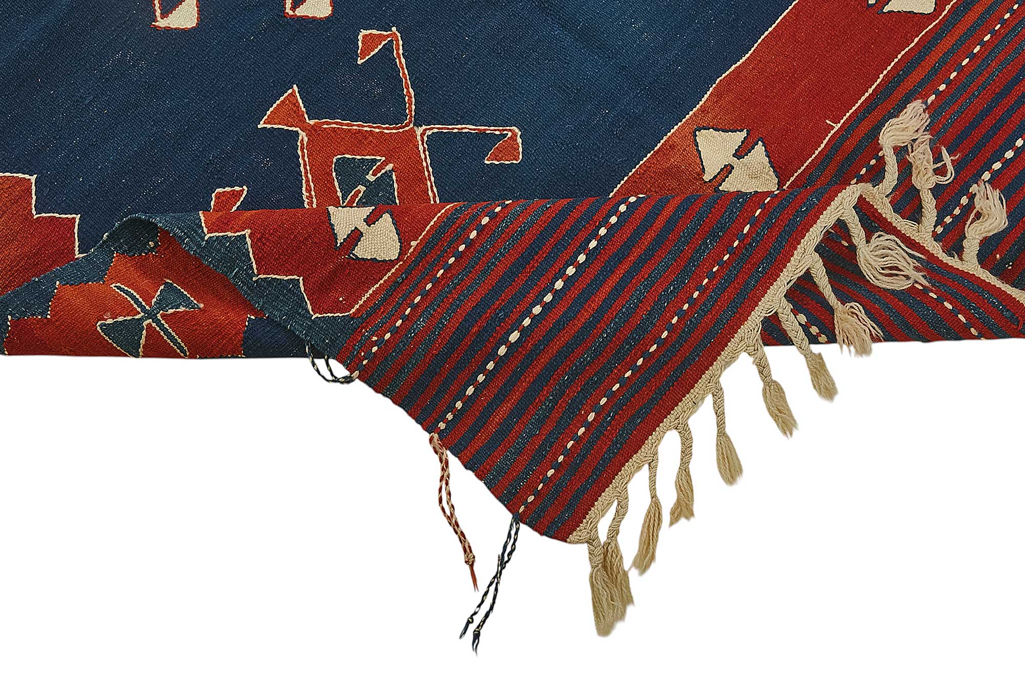 4x5 Handwoven Turkish Wool Kilim Rug - 50377