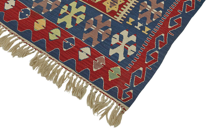 4x6 Handwoven Turkish Wool Kilim Rug - 50379