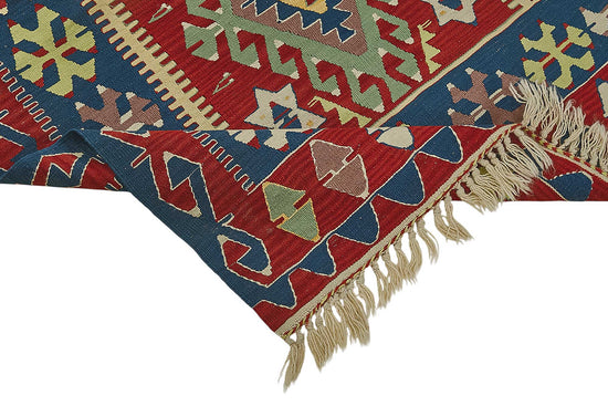 4x6 Handwoven Turkish Wool Kilim Rug - 50379