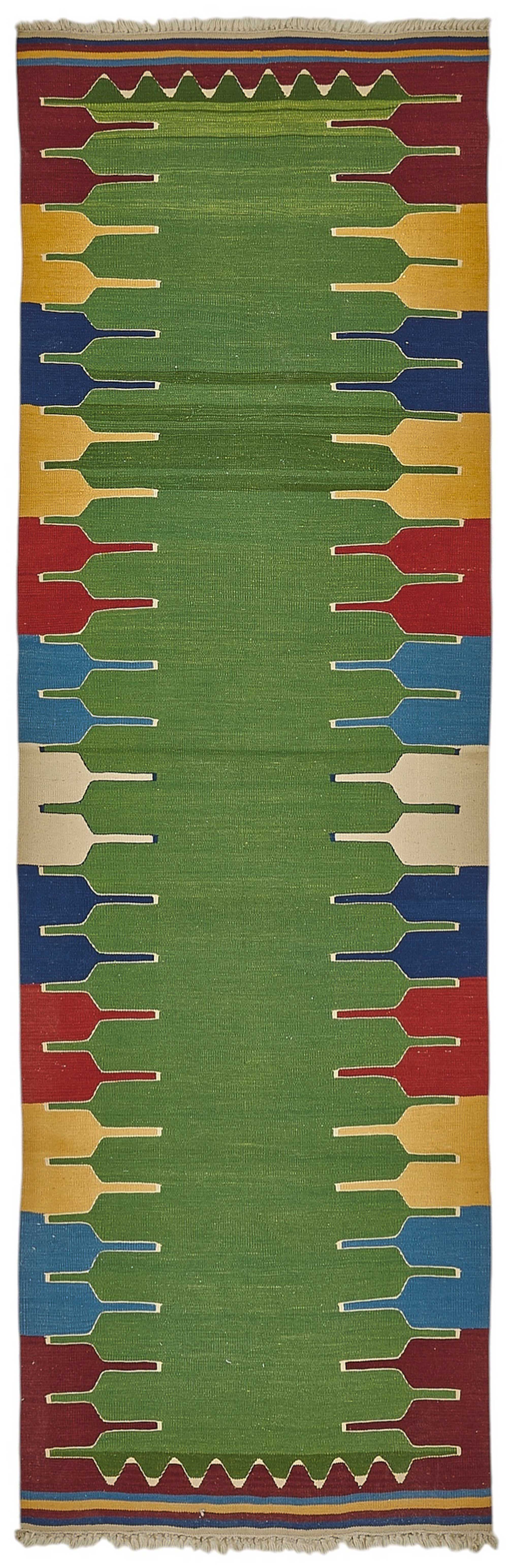 3x10 Handwoven Turkish Wool Kilim Rug - 50381