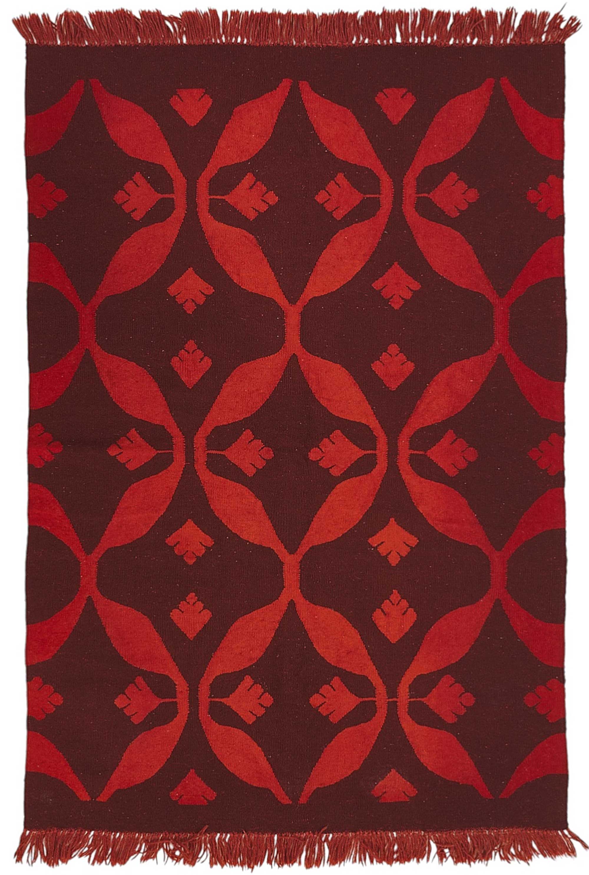4x6 Handwoven Turkish Wool Kilim Rug - 50384