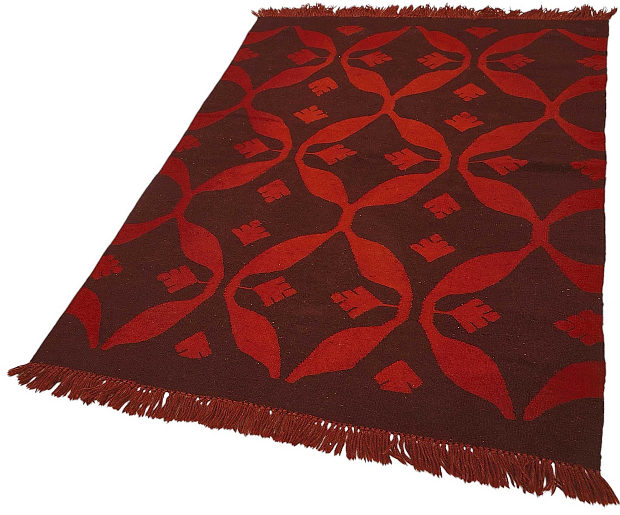 4x6 Handwoven Turkish Wool Kilim Rug - 50384