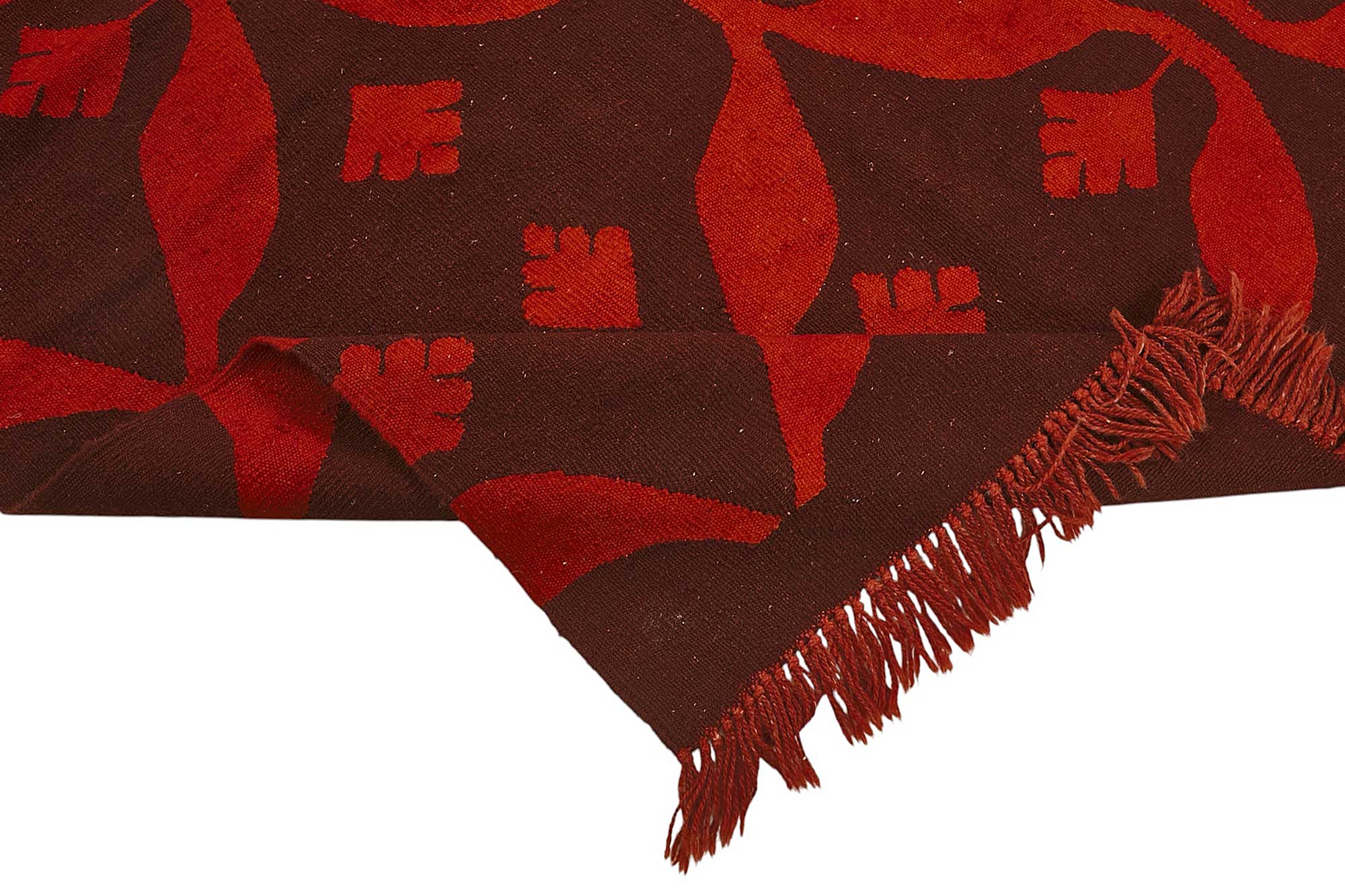 4x6 Handwoven Turkish Wool Kilim Rug - 50384