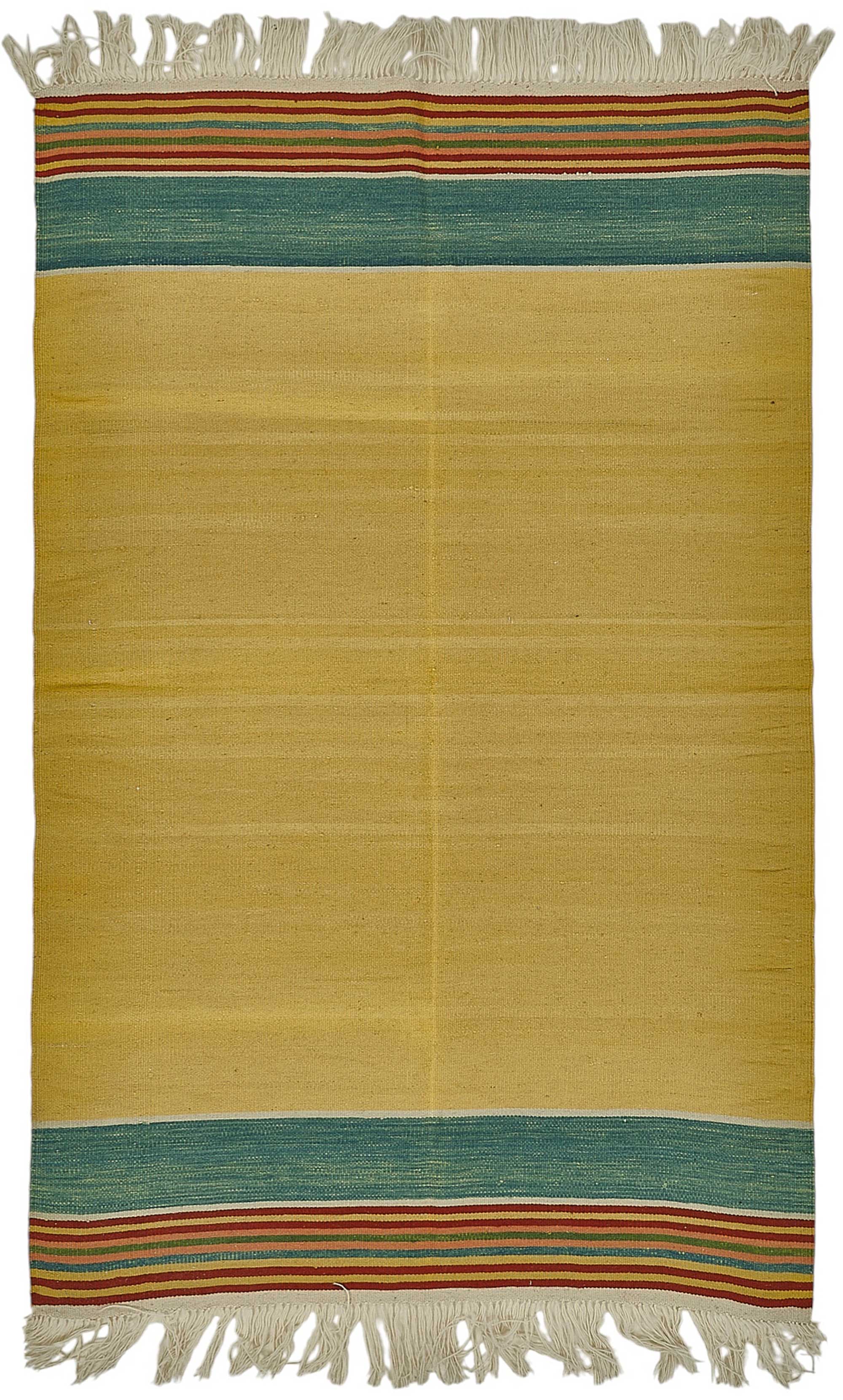 5x7 Handwoven Turkish Wool Kilim Rug - 50385
