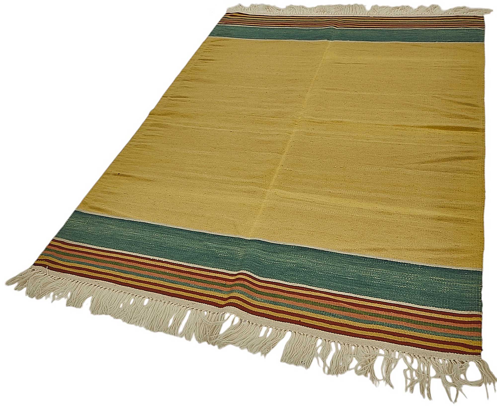 5x7 Handwoven Turkish Wool Kilim Rug - 50385