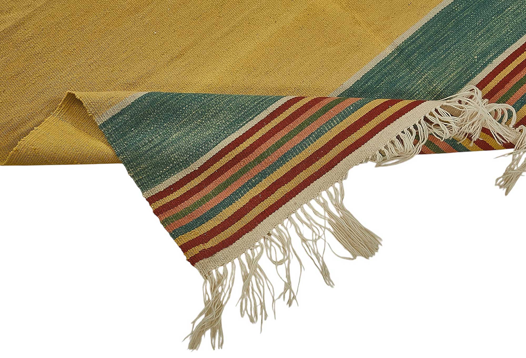 5x7 Handwoven Turkish Wool Kilim Rug - 50385