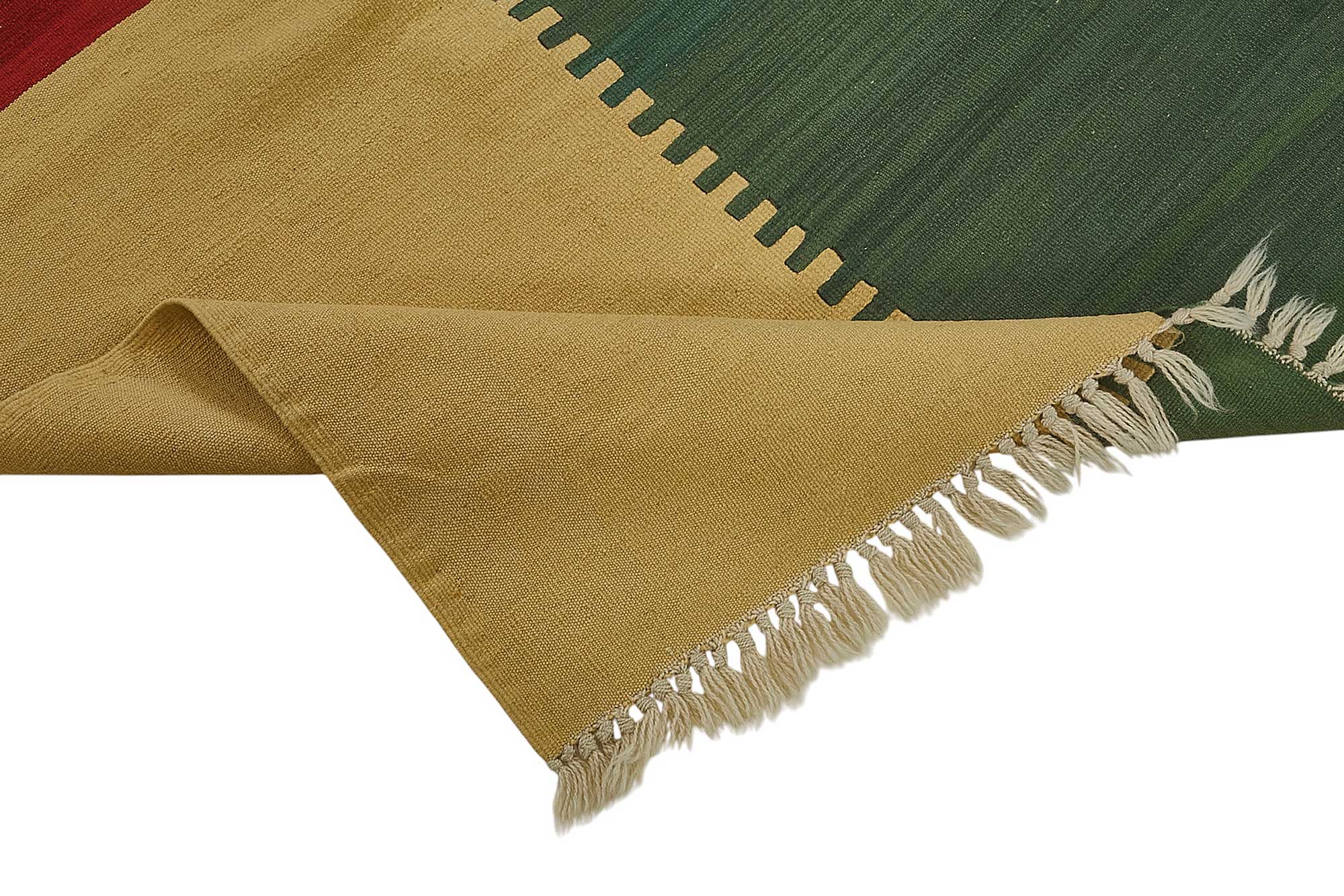 4x6 Handwoven Turkish Wool Kilim Rug - 50386