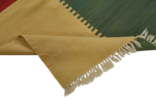 4x6 Handwoven Turkish Wool Kilim Rug - 50386