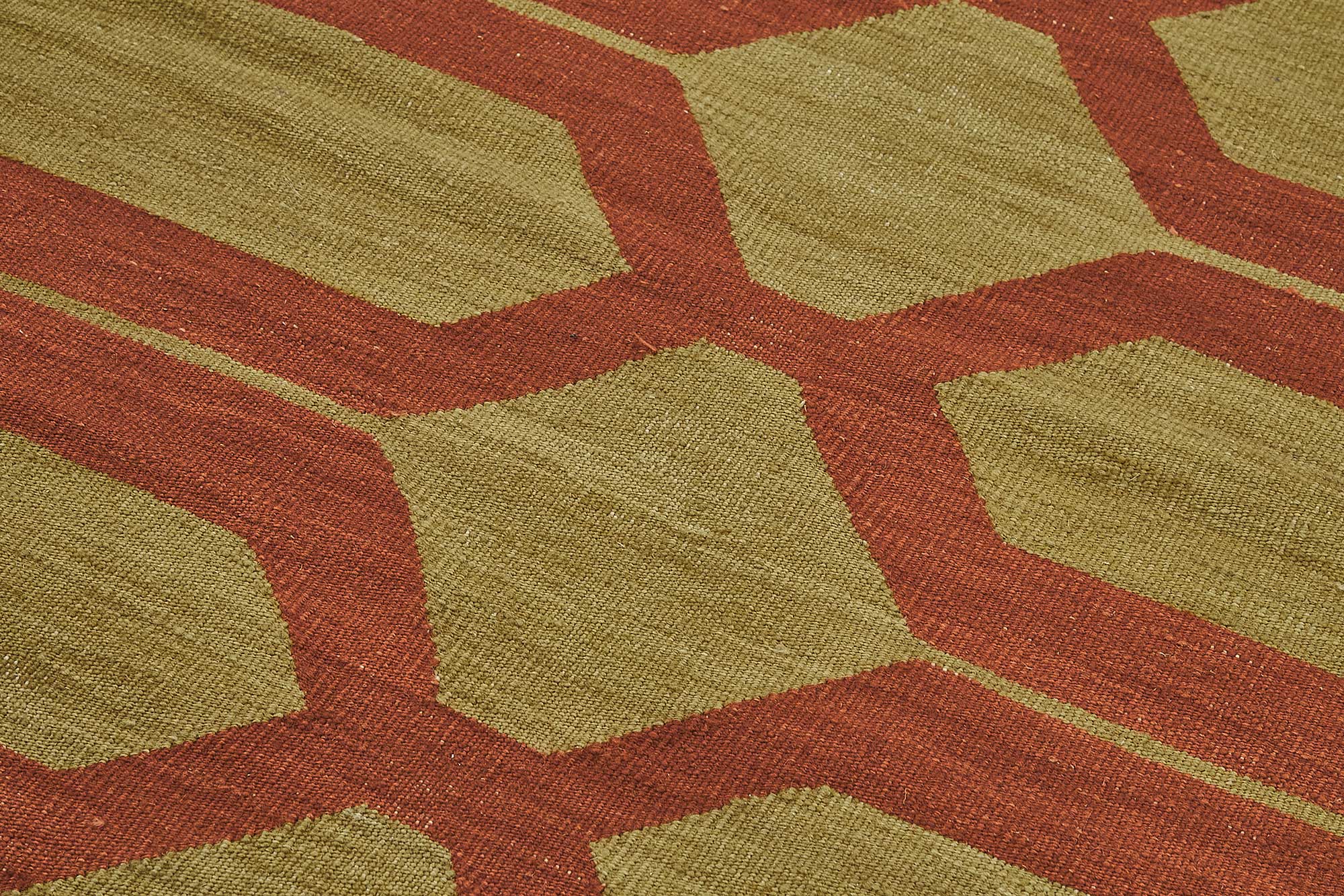4x6 Handwoven Turkish Wool Kilim Rug - 50387