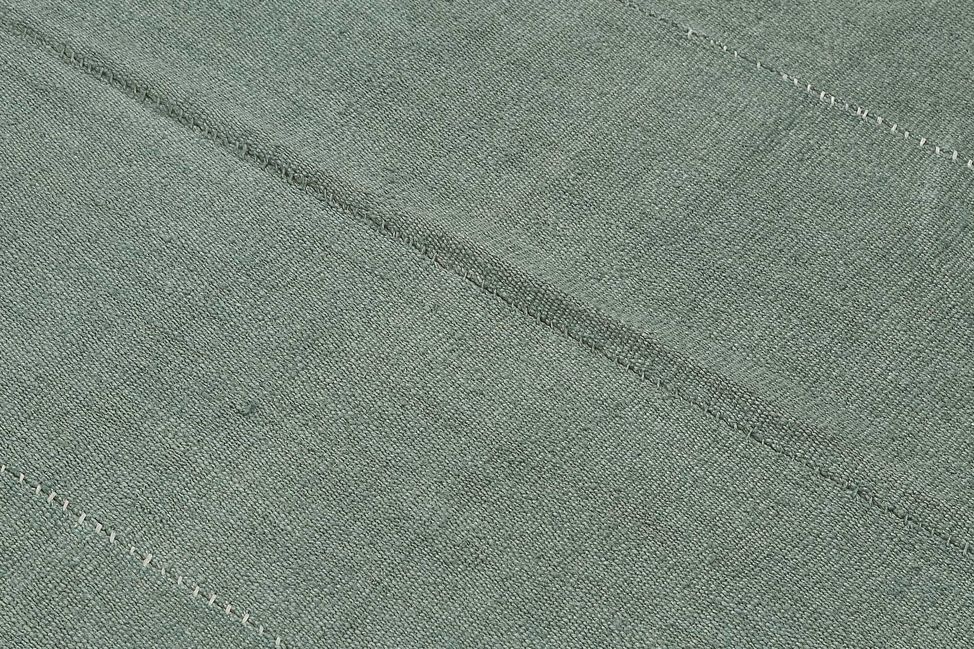 6x6 Blue Color Hemp Kilim Rug - 50399