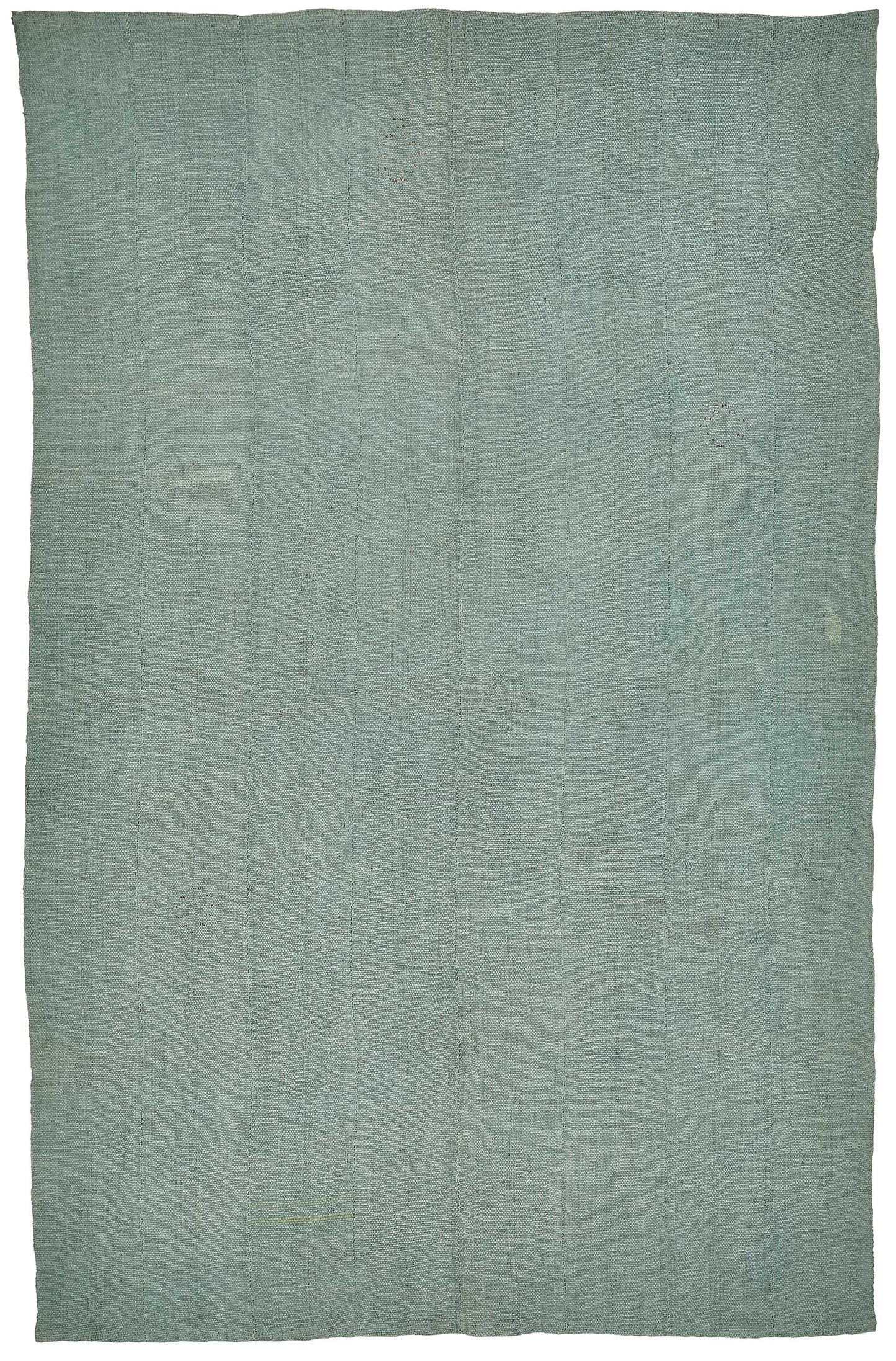 6x9 Blue Color Hemp Kilim Rug - 50401