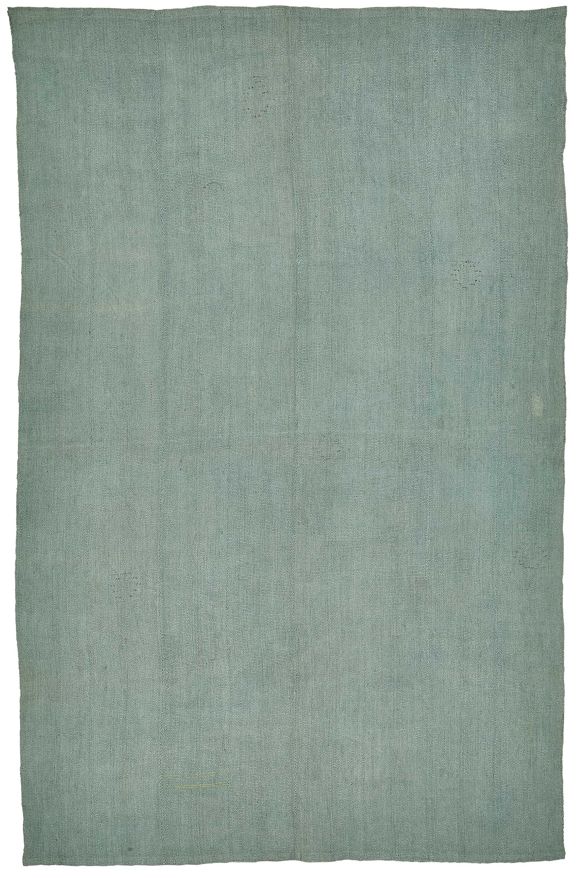6x9 Blue Color Hemp Kilim Rug - 50401