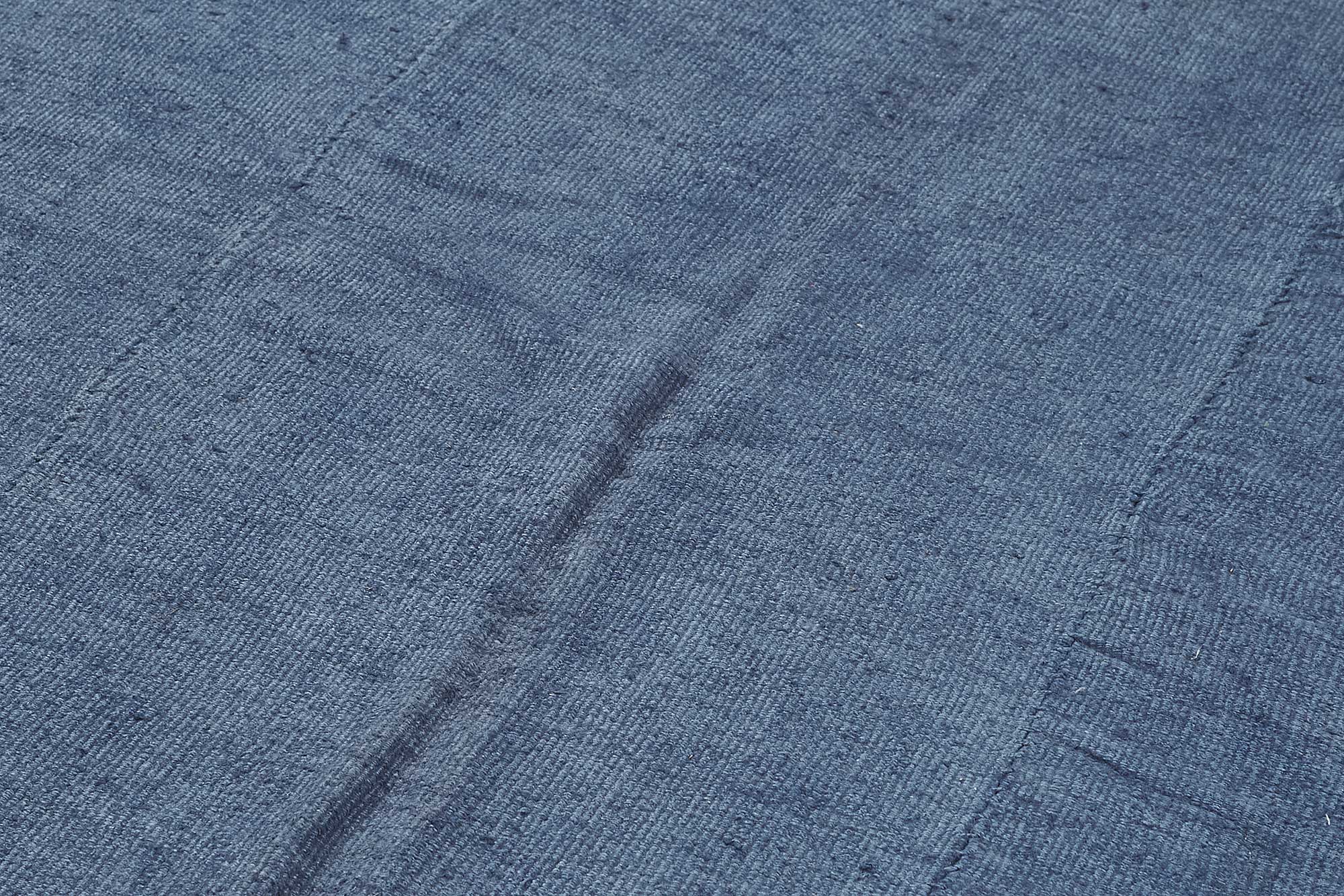 6x8 Blue Color Hemp Kilim Rug - 50402
