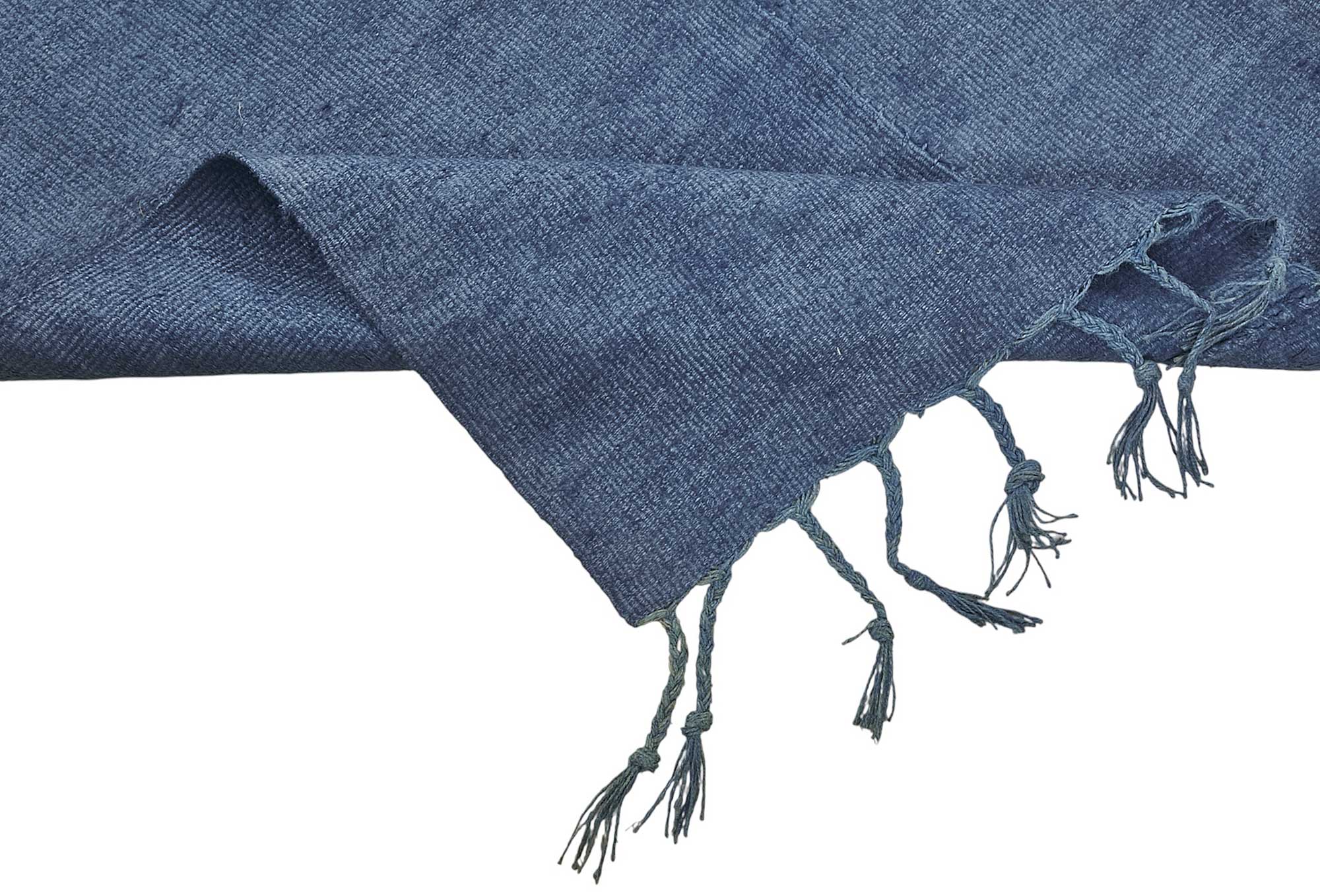 6x8 Blue Color Hemp Kilim Rug - 50402