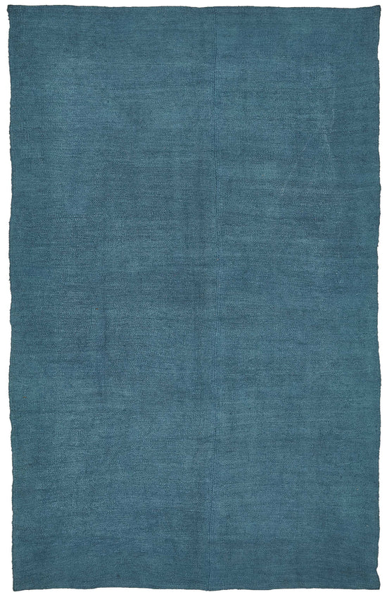 6x9 Blue Color Hemp Kilim Rug - 50403