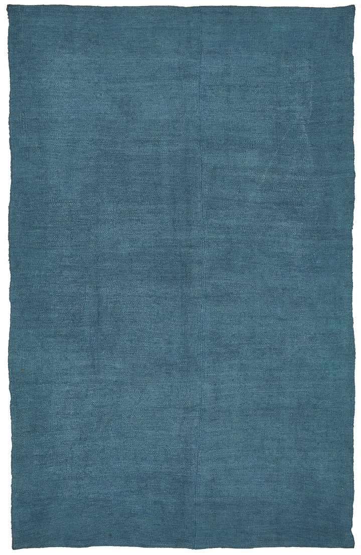 6x9 Blue Color Hemp Kilim Rug - 50403
