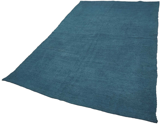 6x9 Blue Color Hemp Kilim Rug - 50403