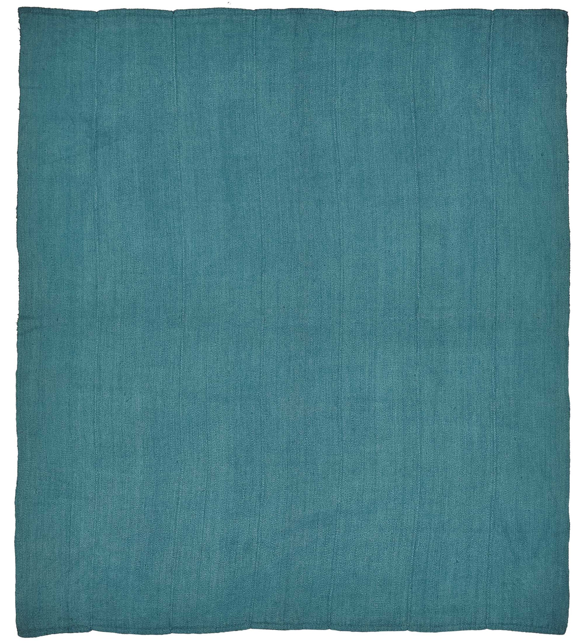 7x7 Blue Color Hemp Kilim Rug - 50404