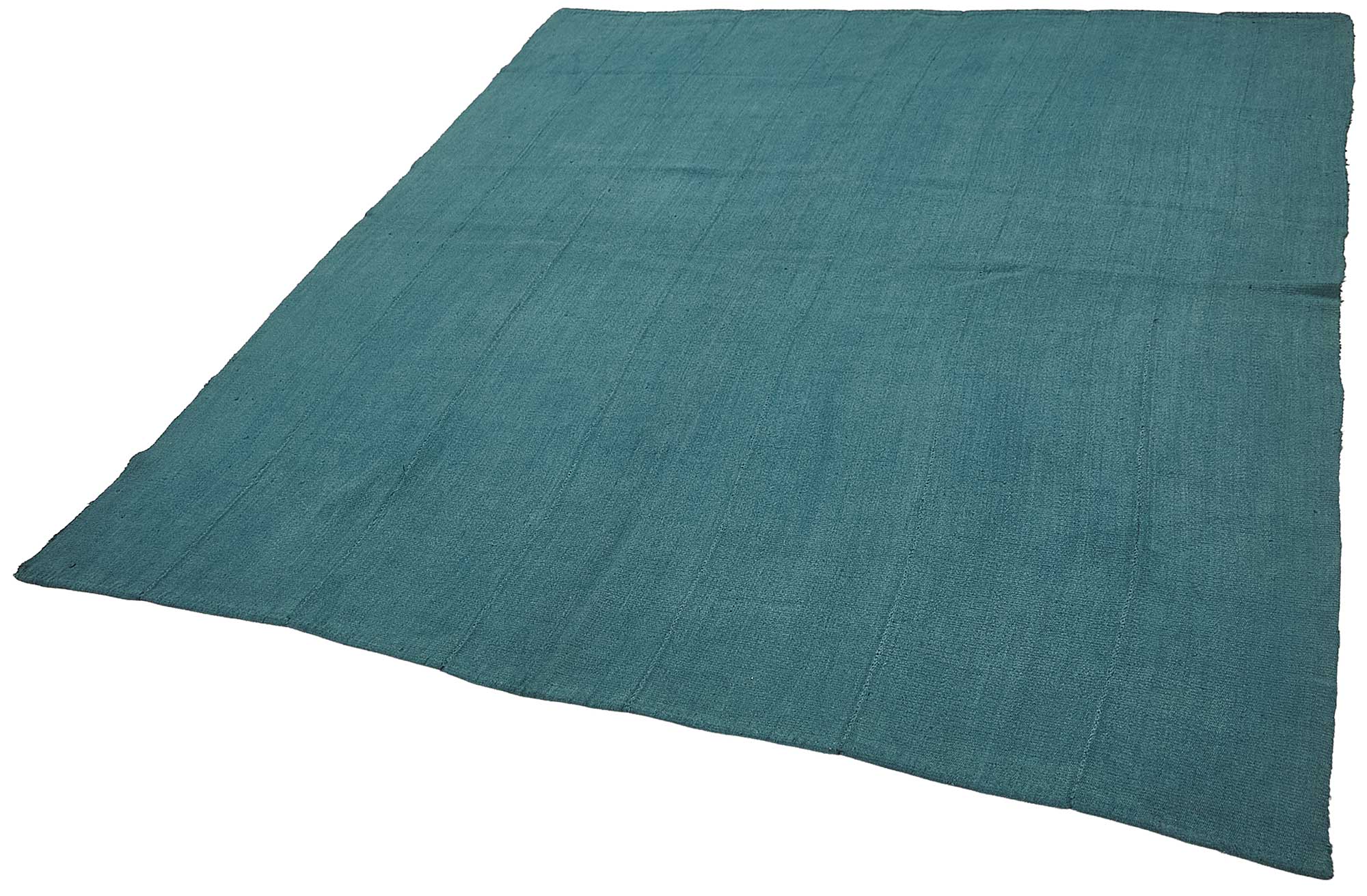 7x7 Blue Color Hemp Kilim Rug - 50404