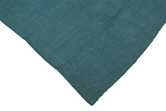 7x7 Blue Color Hemp Kilim Rug - 50404