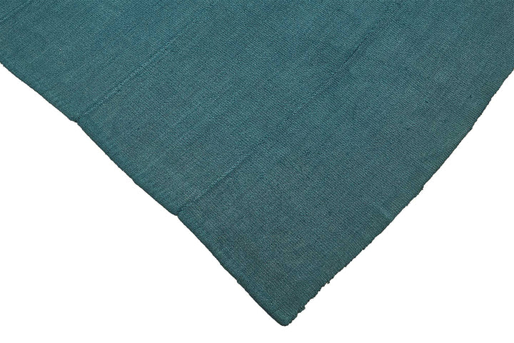 7x7 Blue Color Hemp Kilim Rug - 50404