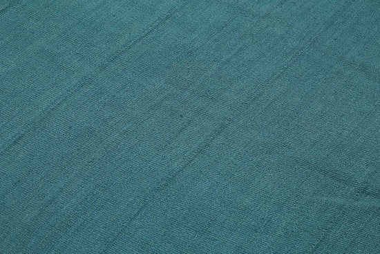 7x7 Blue Color Hemp Kilim Rug - 50404