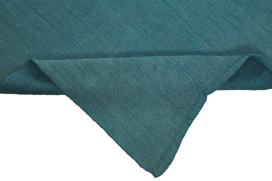 7x7 Blue Color Hemp Kilim Rug - 50404