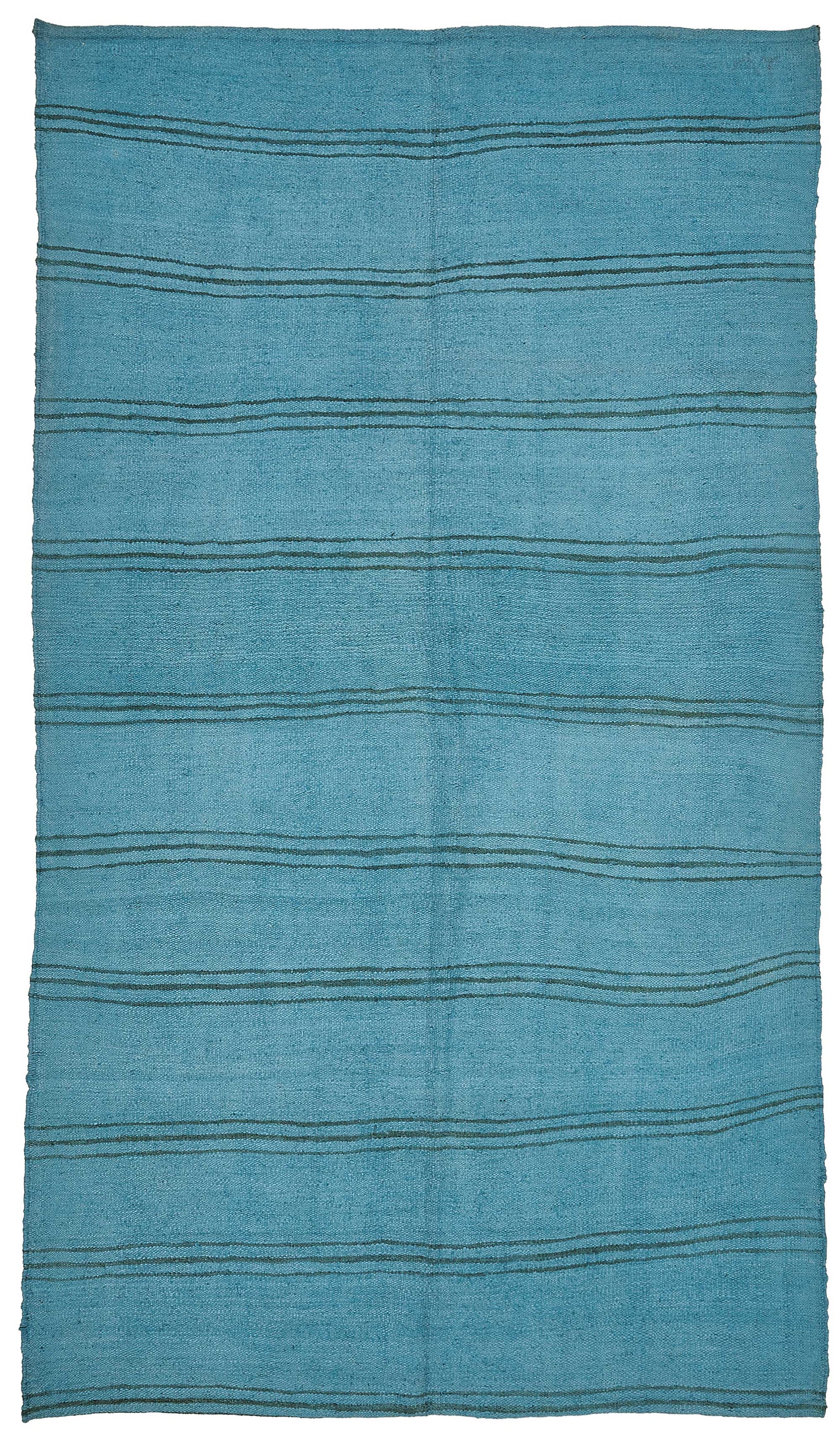 5x8 Blue Color Hemp Kilim Rug - 50407