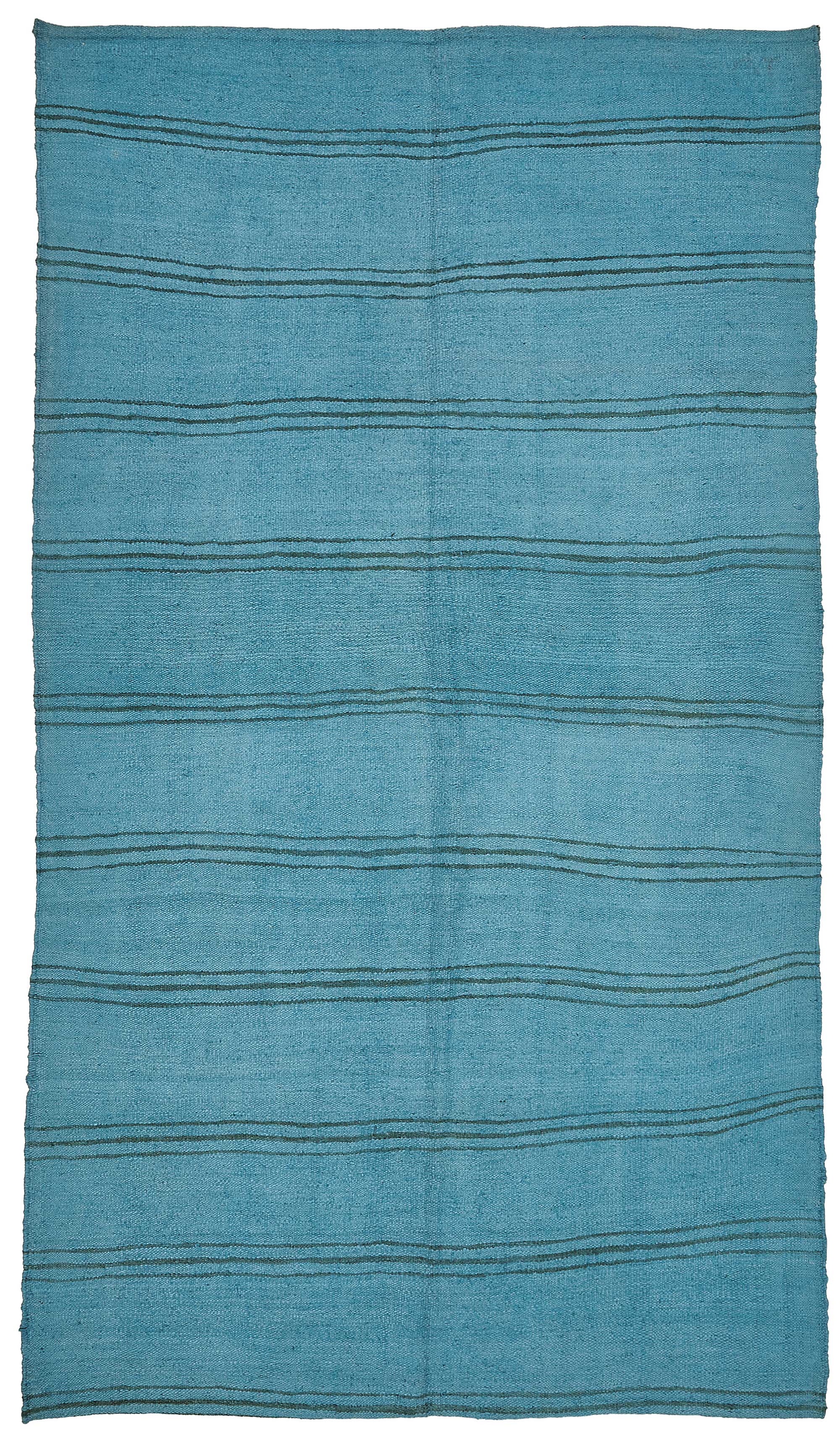 5x8 Blue Color Hemp Kilim Rug - 50407