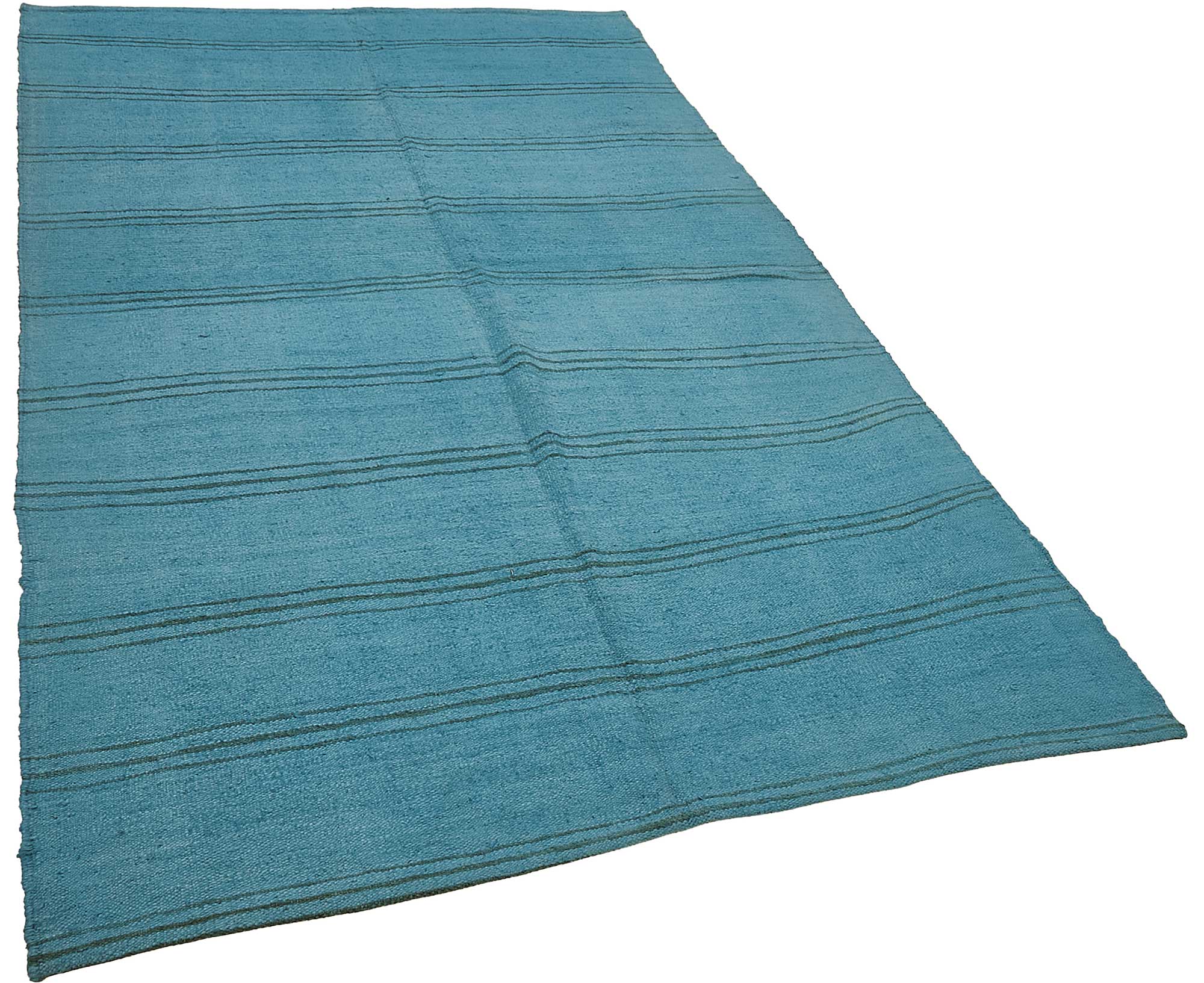 5x8 Blue Color Hemp Kilim Rug - 50407