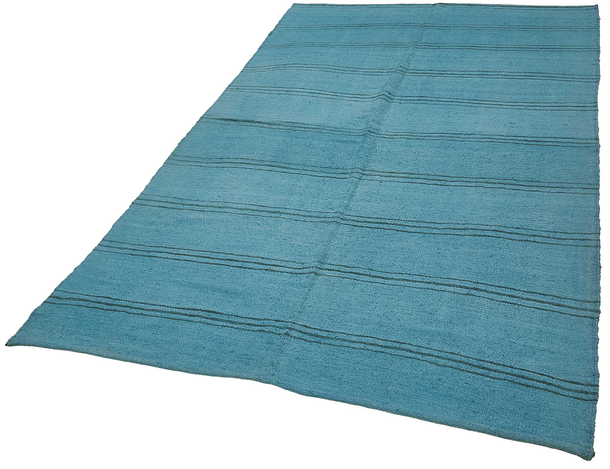 5x8 Blue Color Hemp Kilim Rug - 50407
