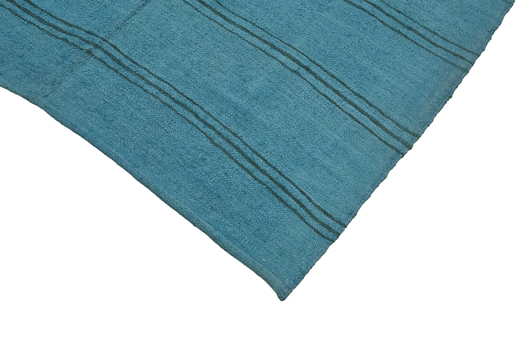5x8 Blue Color Hemp Kilim Rug - 50407