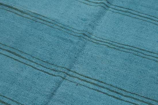 5x8 Blue Color Hemp Kilim Rug - 50407
