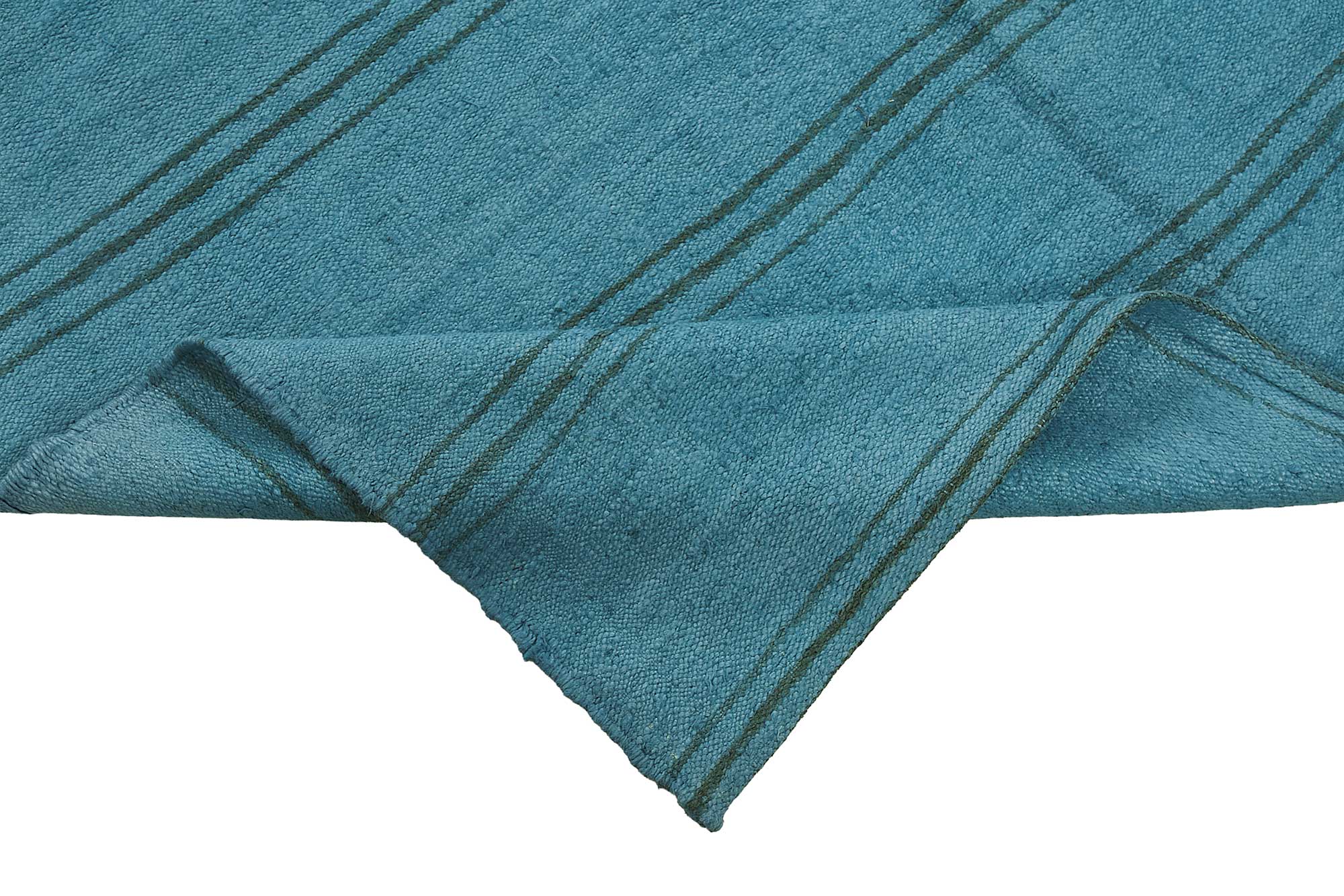 5x8 Blue Color Hemp Kilim Rug - 50407