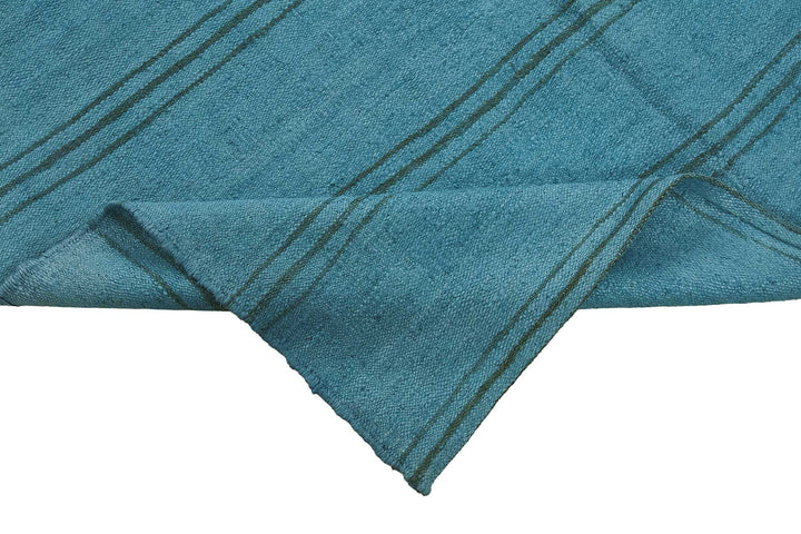 5x8 Blue Color Hemp Kilim Rug - 50407
