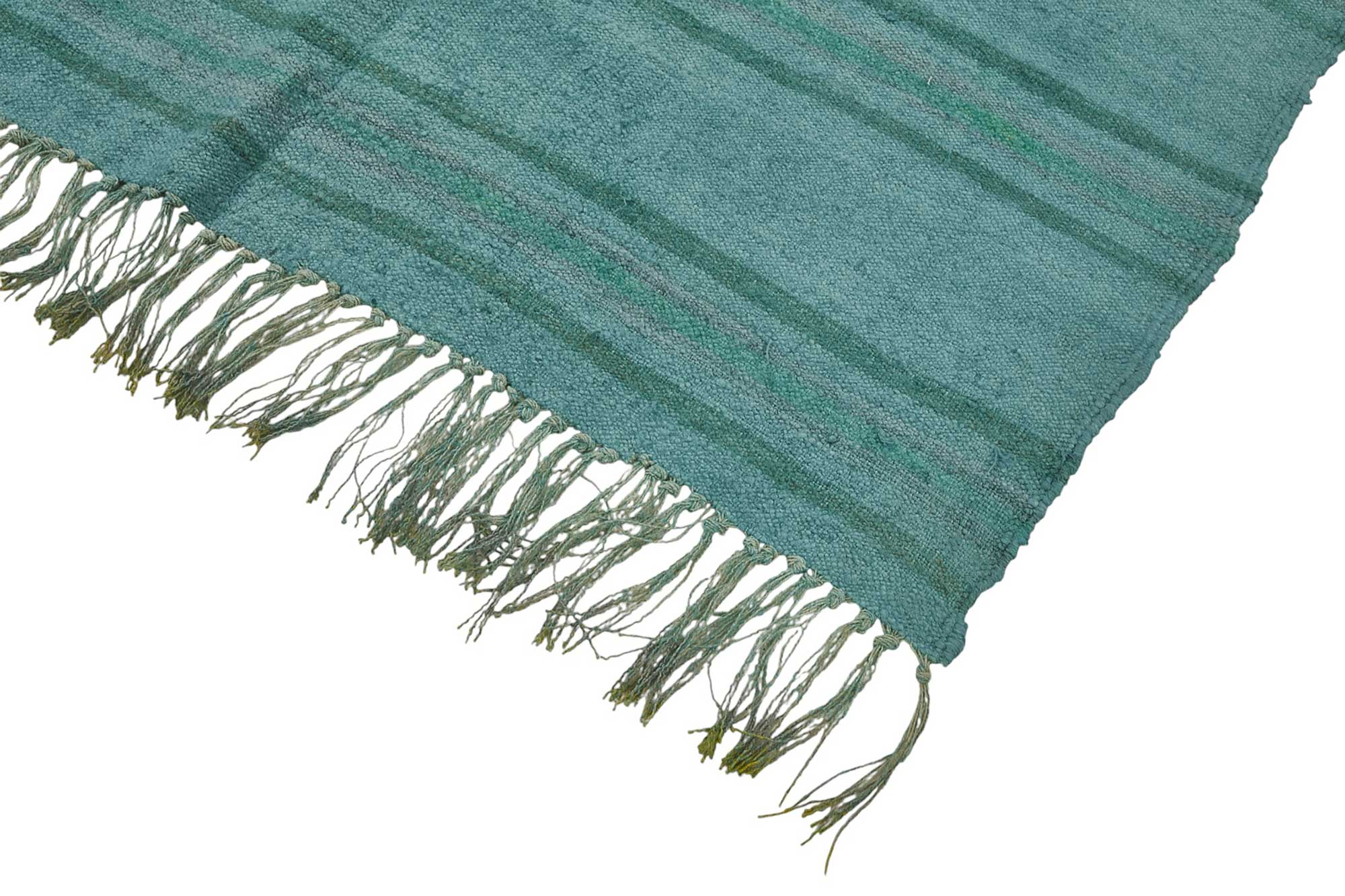 5x8 Blue Color Hemp Kilim Rug - 50408